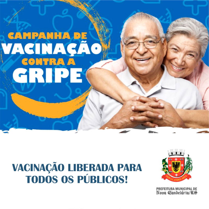 Vacina contra a gripe em Nova Candelária está liberada para todos os públicos